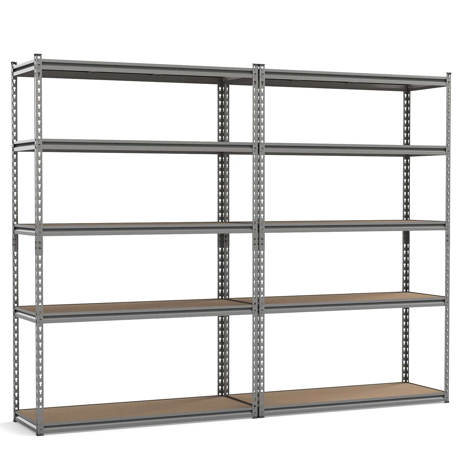Tangkula 5-Tier Heavy Duty Garage Shelving Unit 2200 LBS Metal Storage Organizer Rack