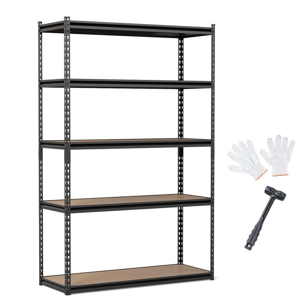 Tangkula 5-Tier Heavy Duty Garage Shelving Unit 2200 LBS Metal Storage Organizer Rack