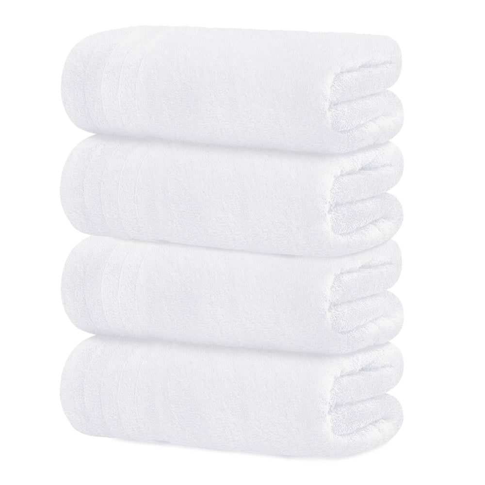 Tens Towels Large Bath Towels, 100% Cotton, 30 x 60 Inches Extra Large Bath Towels, Lighter Weight, Quicker to Dry, Super Absorbent, Perfect