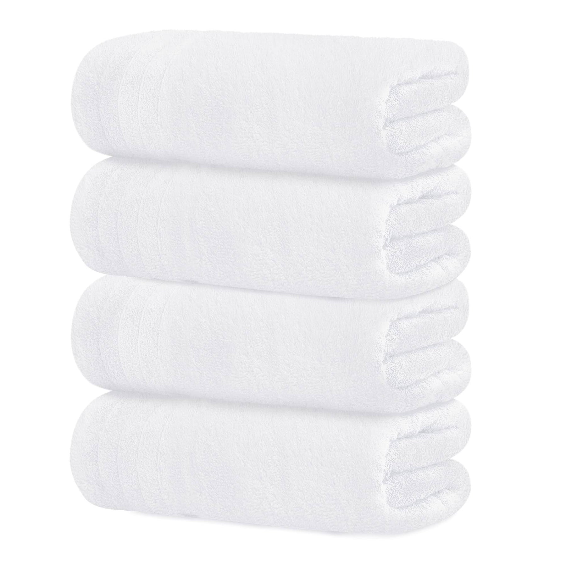 Tens Towels Large Bath Towels, 100% Cotton, 30 x 60 Inches Extra Large Bath Towels, Lighter Weight, Quicker to Dry, Super Absorbent, Perfect