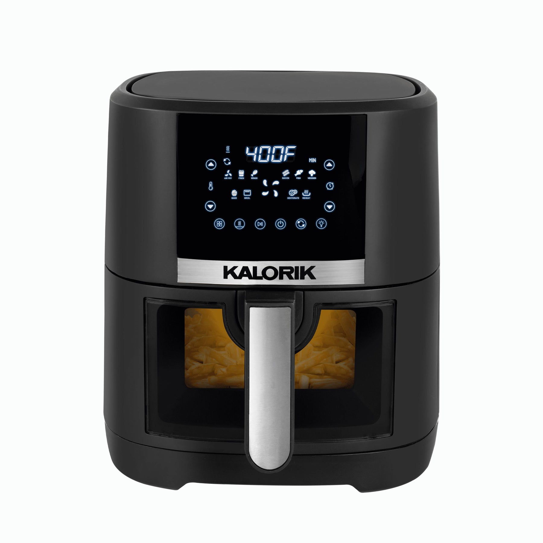 Kalorik 5 Quart Digital Air Fryer with Viewing Window, Black
